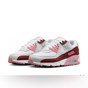 Nike Air Max 90 SE Neapolitan Women's Sneakers - Maroon and Light Pink